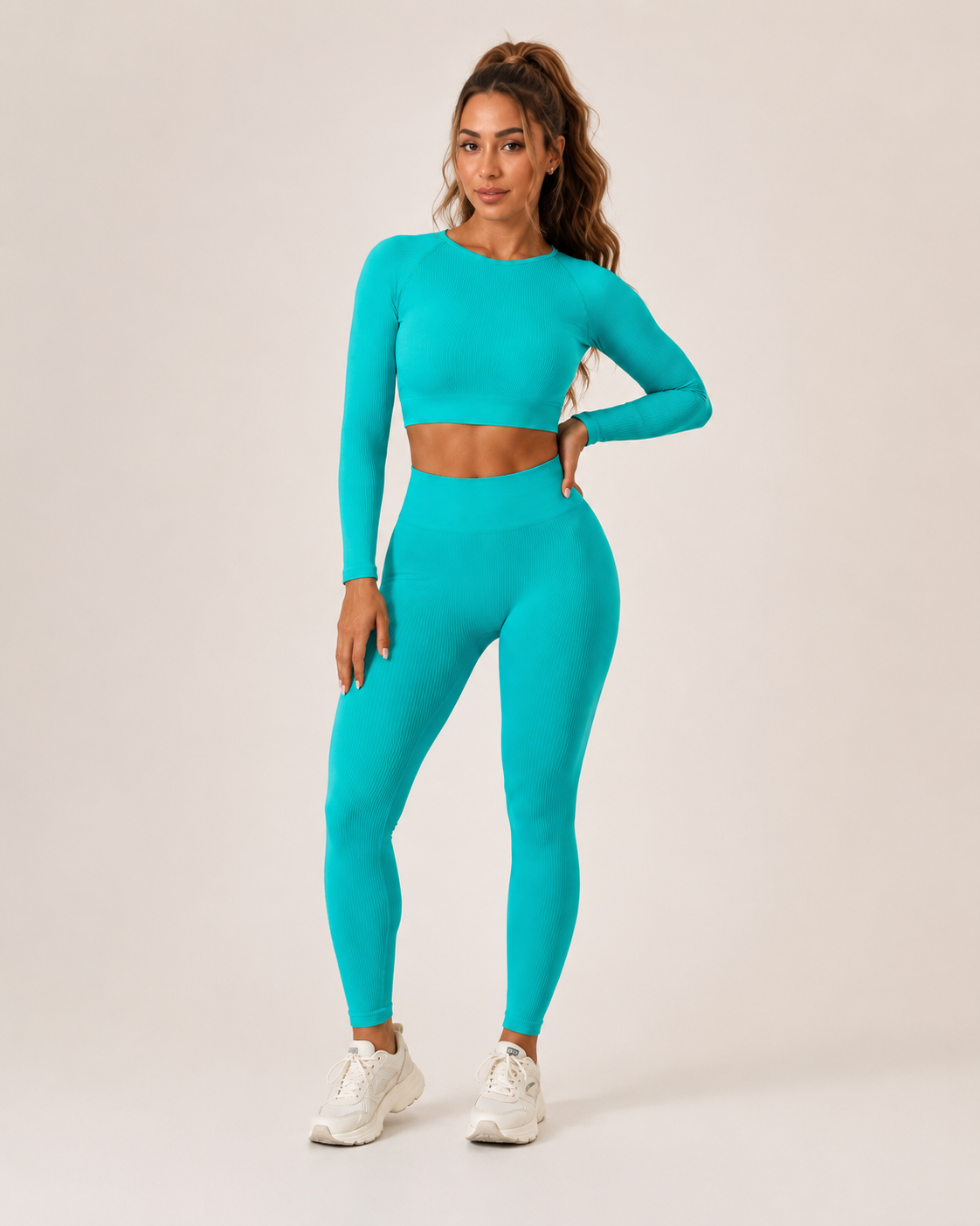 Keona - Naadloze Sportset Met High-Waist Legging