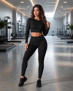 Keona - Naadloze Sportset Met High-Waist Legging