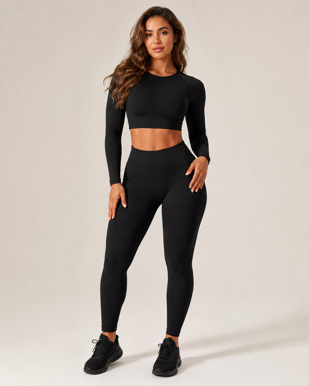 Keona - Naadloze Sportset Met High-Waist Legging