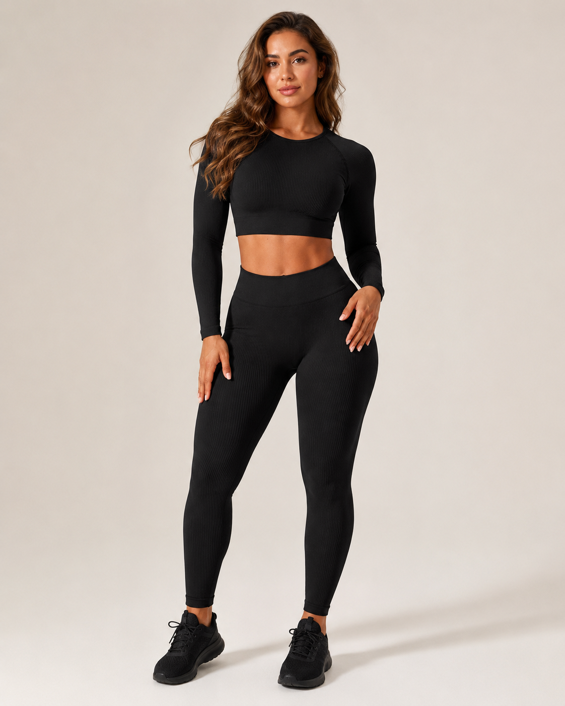 Keona - Naadloze Sportset Met High-Waist Legging
