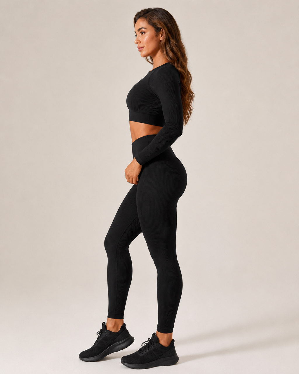 Keona - Naadloze Sportset Met High-Waist Legging