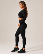 Keona - Naadloze Sportset Met High-Waist Legging
