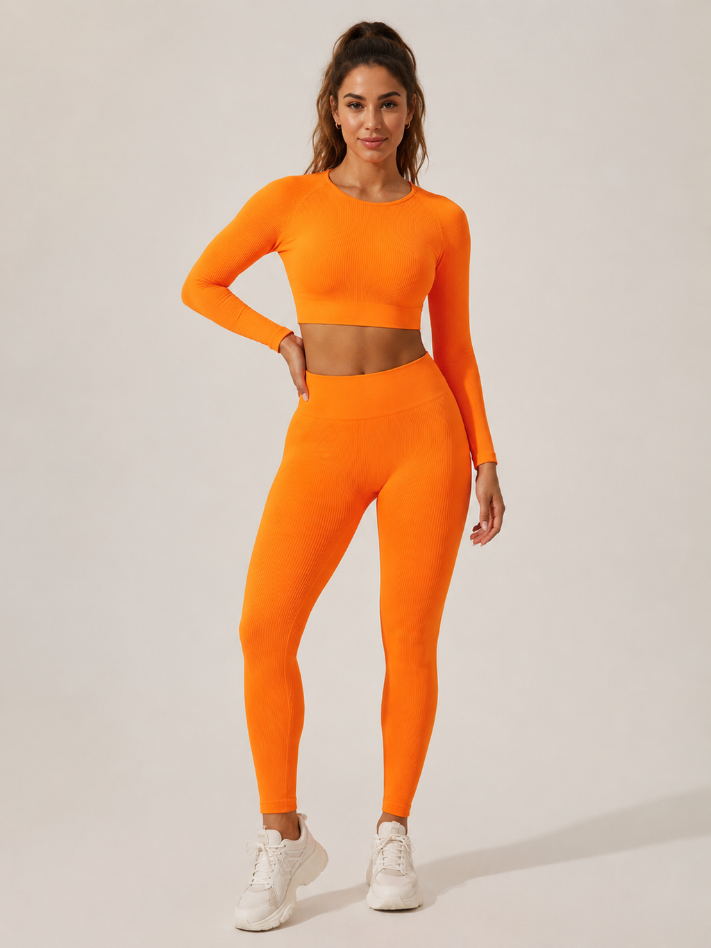 Keona - Naadloze Sportset Met High-Waist Legging