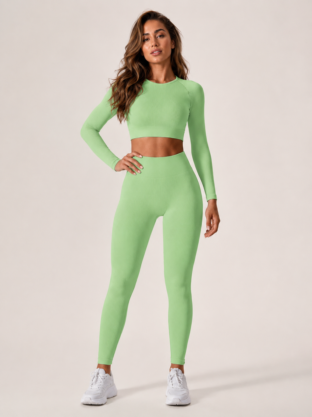 Keona - Naadloze Sportset Met High-Waist Legging
