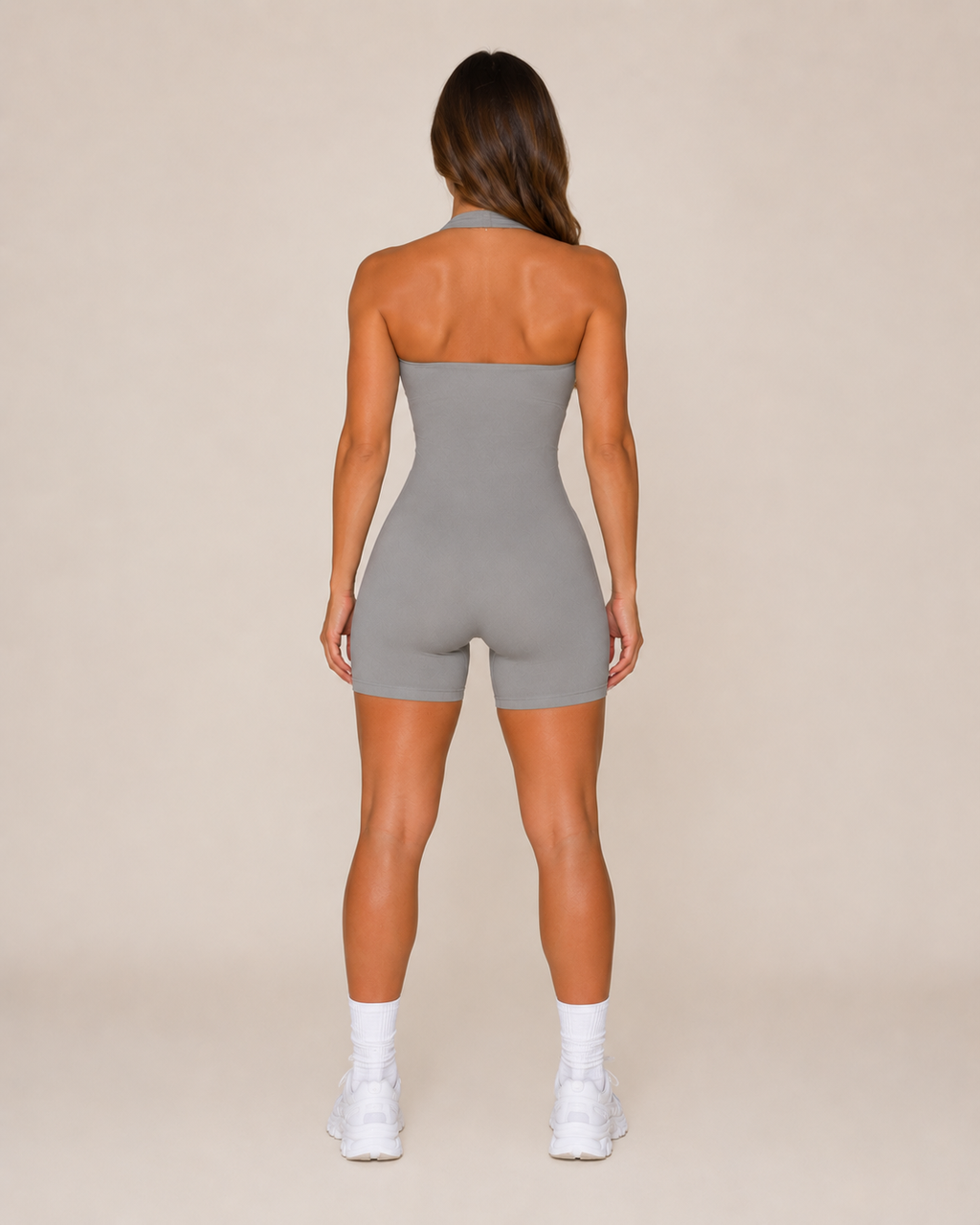 Kaira - Halter Sport Playsuit Met Open Rug