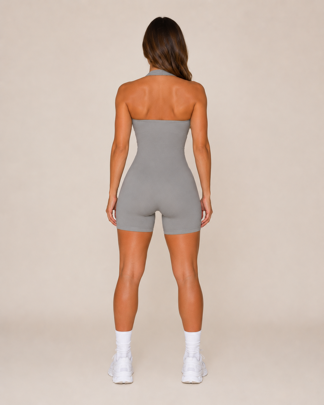 Kaira - Halter Sport Playsuit Met Open Rug