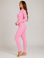 Kaya - Naadloze Sport Jumpsuit Met Rits En Ribstructuur