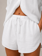 Nancy - Tweedelige set met blouse en bermudashort