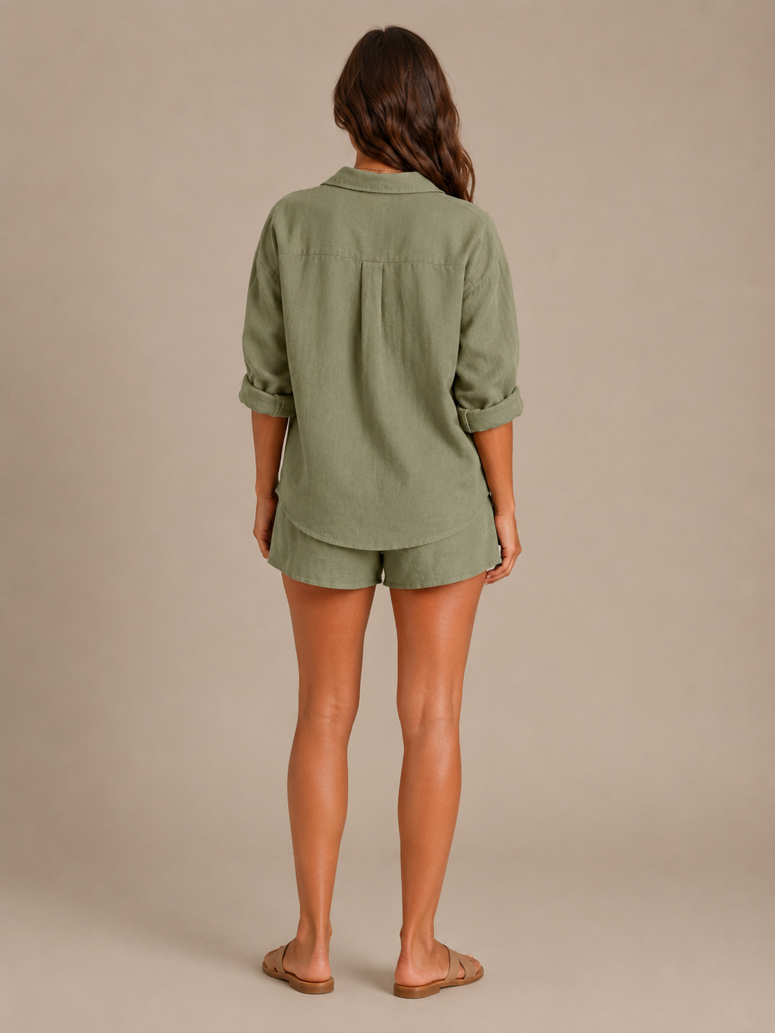 Nancy - Tweedelige set met blouse en bermudashort