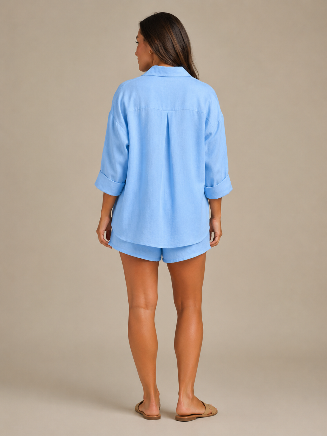 Nancy - Tweedelige set met blouse en bermudashort