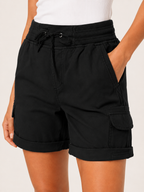 Tamina - Dames Cargoshort Met Trekkoord En Klepzakken