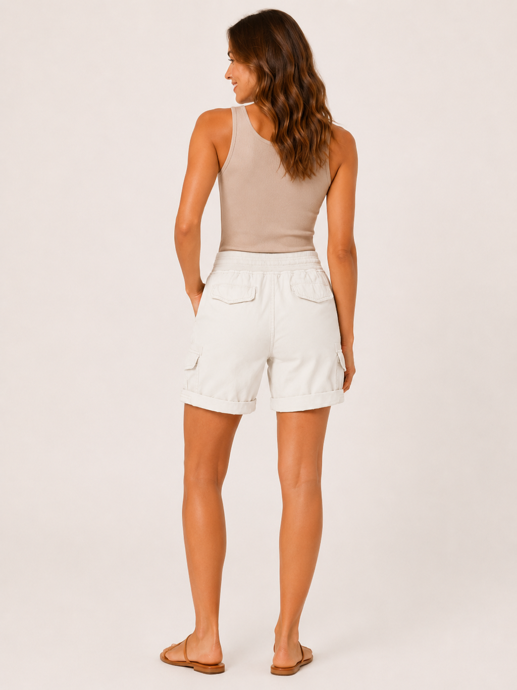 Tamina - Dames Cargoshort Met Trekkoord En Klepzakken