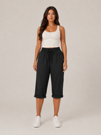 Tirza - Dames Culotte Met Elastische Taille En Wijde Pijpen
