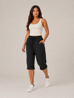 Tirza - Dames Culotte Met Elastische Taille En Wijde Pijpen