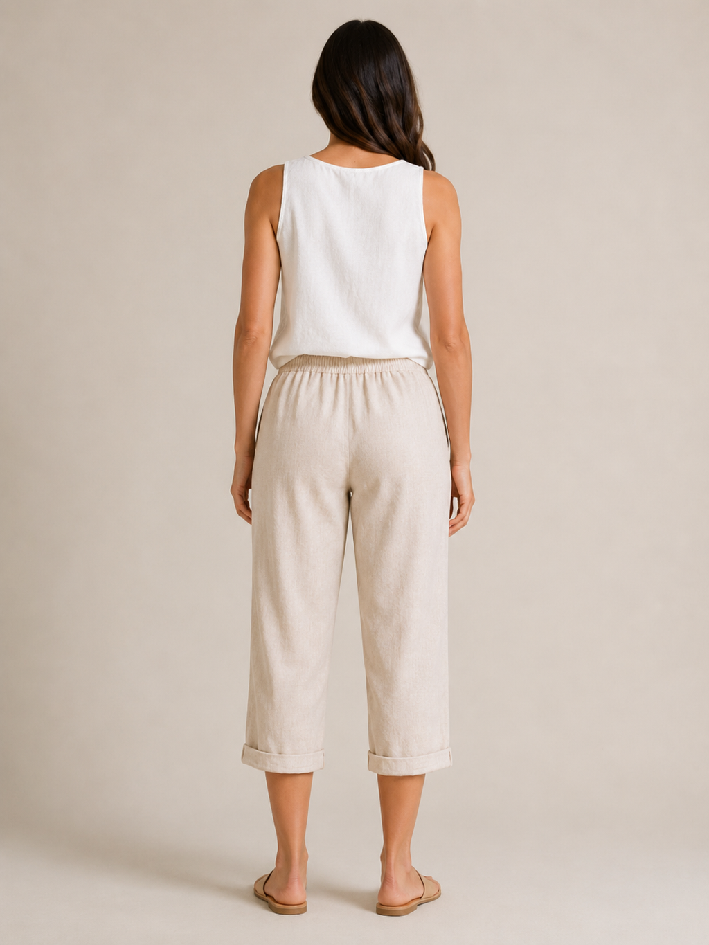 Tirza - Dames Culotte Met Elastische Taille En Wijde Pijpen