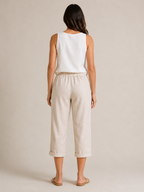 Tirza - Dames Culotte Met Elastische Taille En Wijde Pijpen