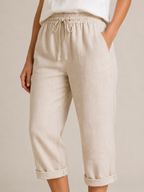 Tirza - Dames Culotte Met Elastische Taille En Wijde Pijpen