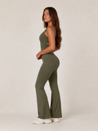 Kessia - Flared Sport Jumpsuit Met Open Rug