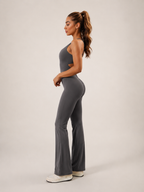 Kessia - Flared Sport Jumpsuit Met Open Rug