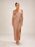 Karina - Strapless Midi-jurk Met Hoge Split