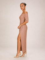 Karina - Strapless Midi-jurk Met Hoge Split