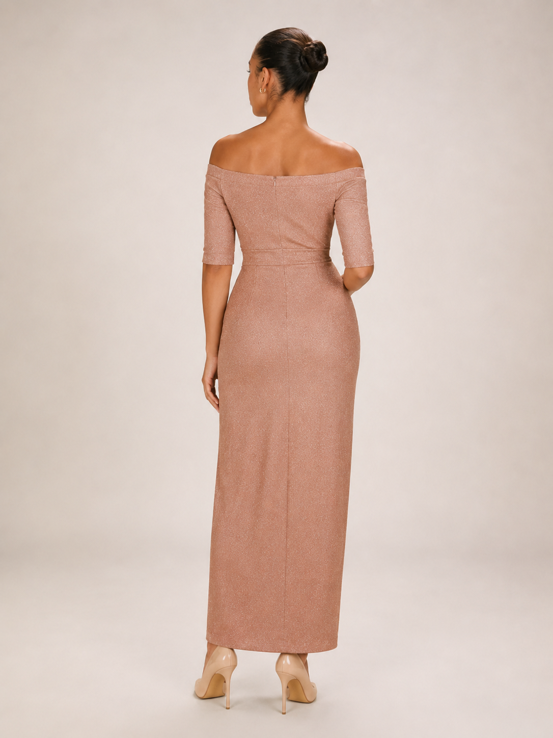 Karina - Strapless Midi-jurk Met Hoge Split