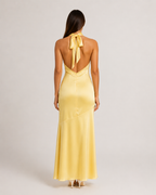 Kaia - Halter Maxi-jurk Met Open Rug