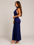 Kaia - Halter Maxi-jurk Met Open Rug