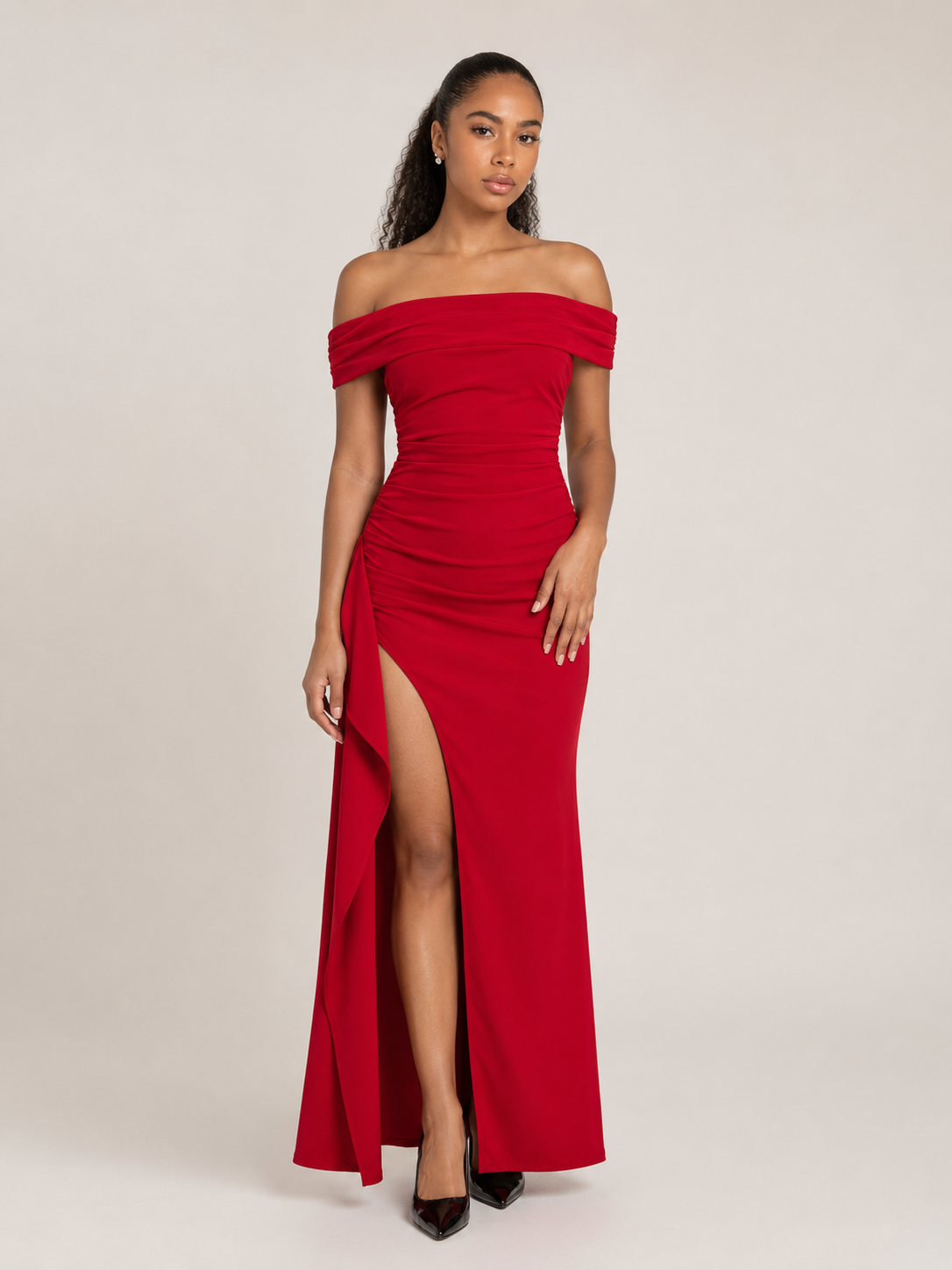 Katalina - Strapless Maxi-jurk Met Split