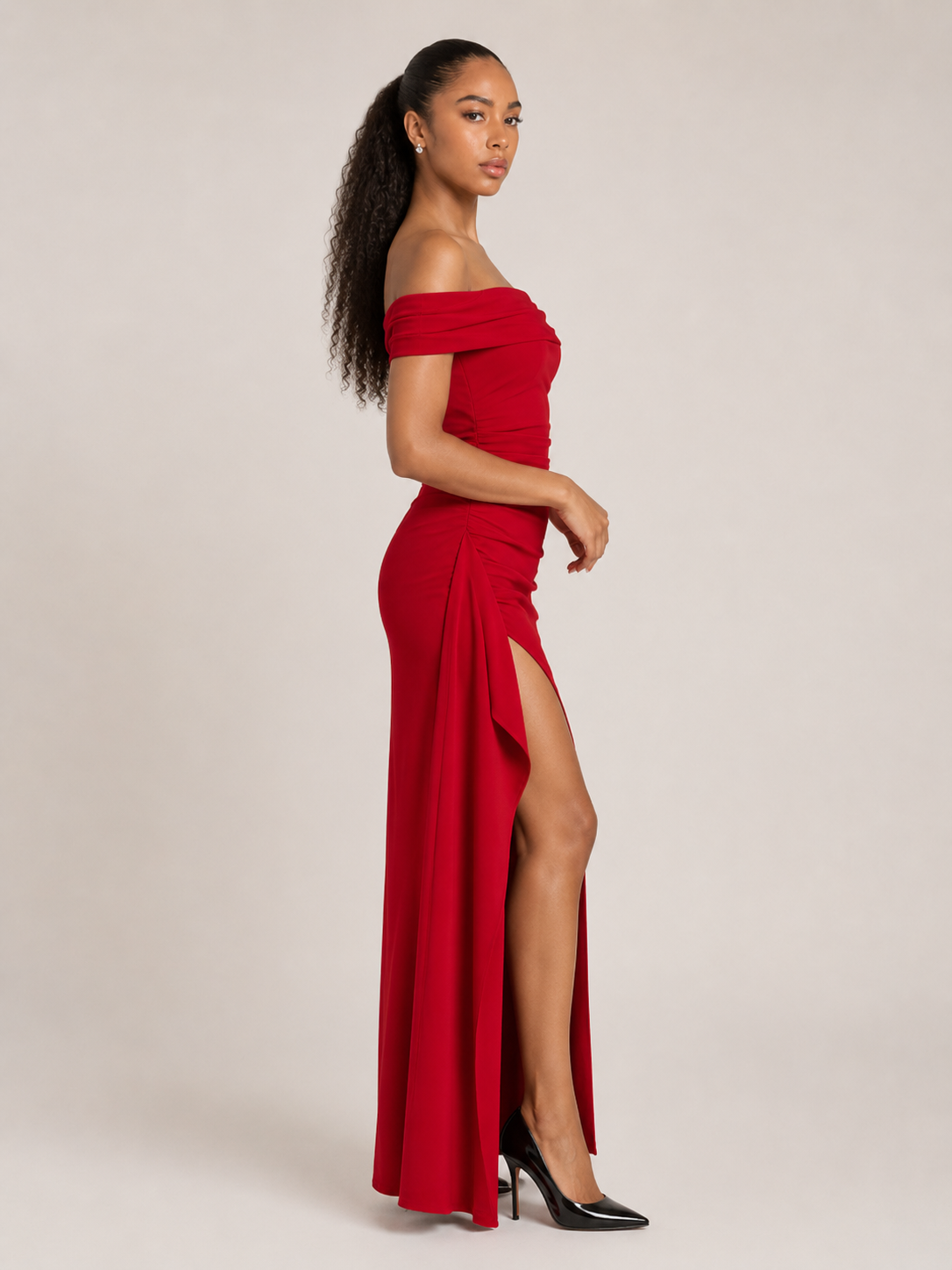 Katalina - Strapless Maxi-jurk Met Split