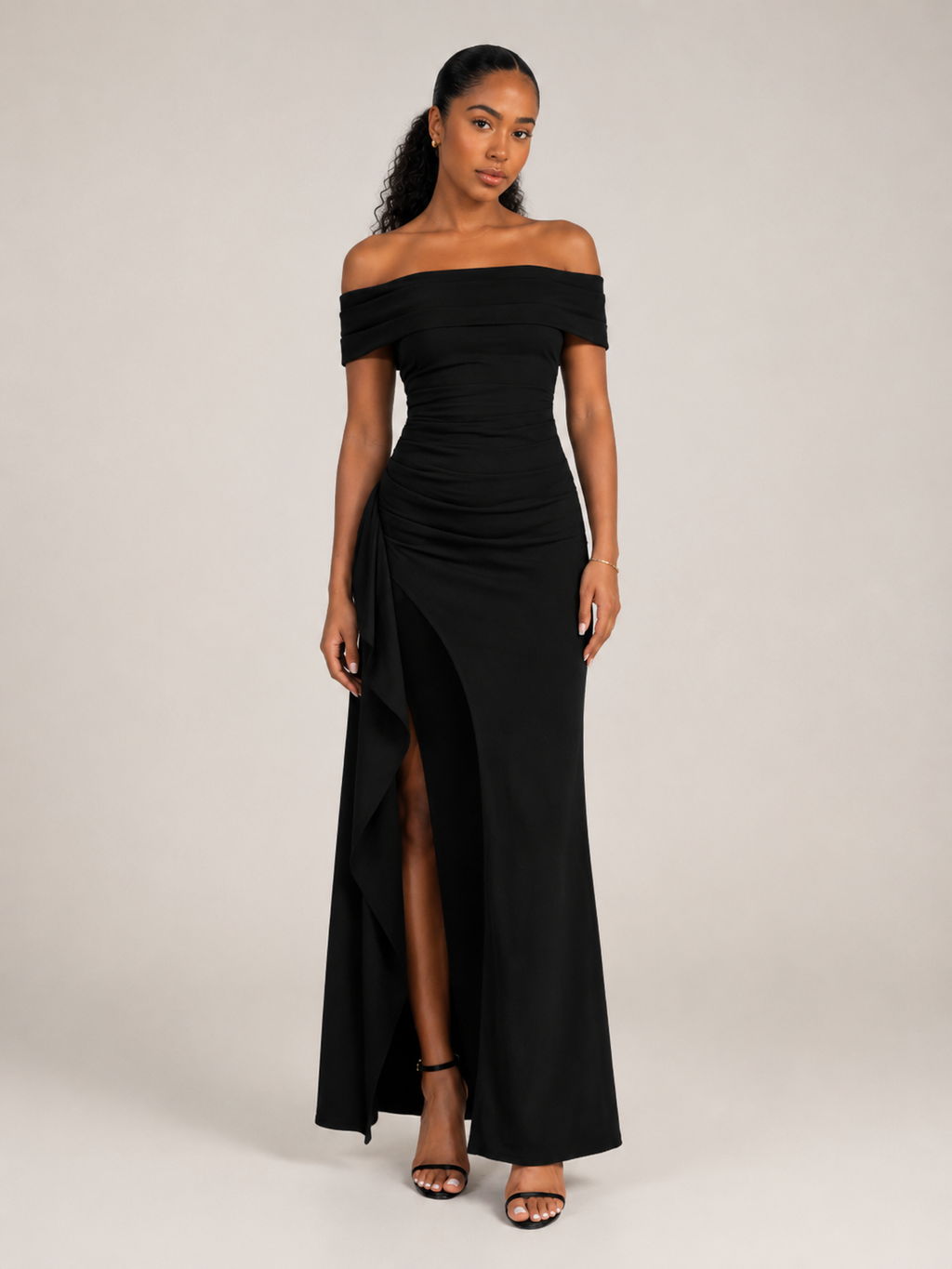 Katalina - Strapless Maxi-jurk Met Split