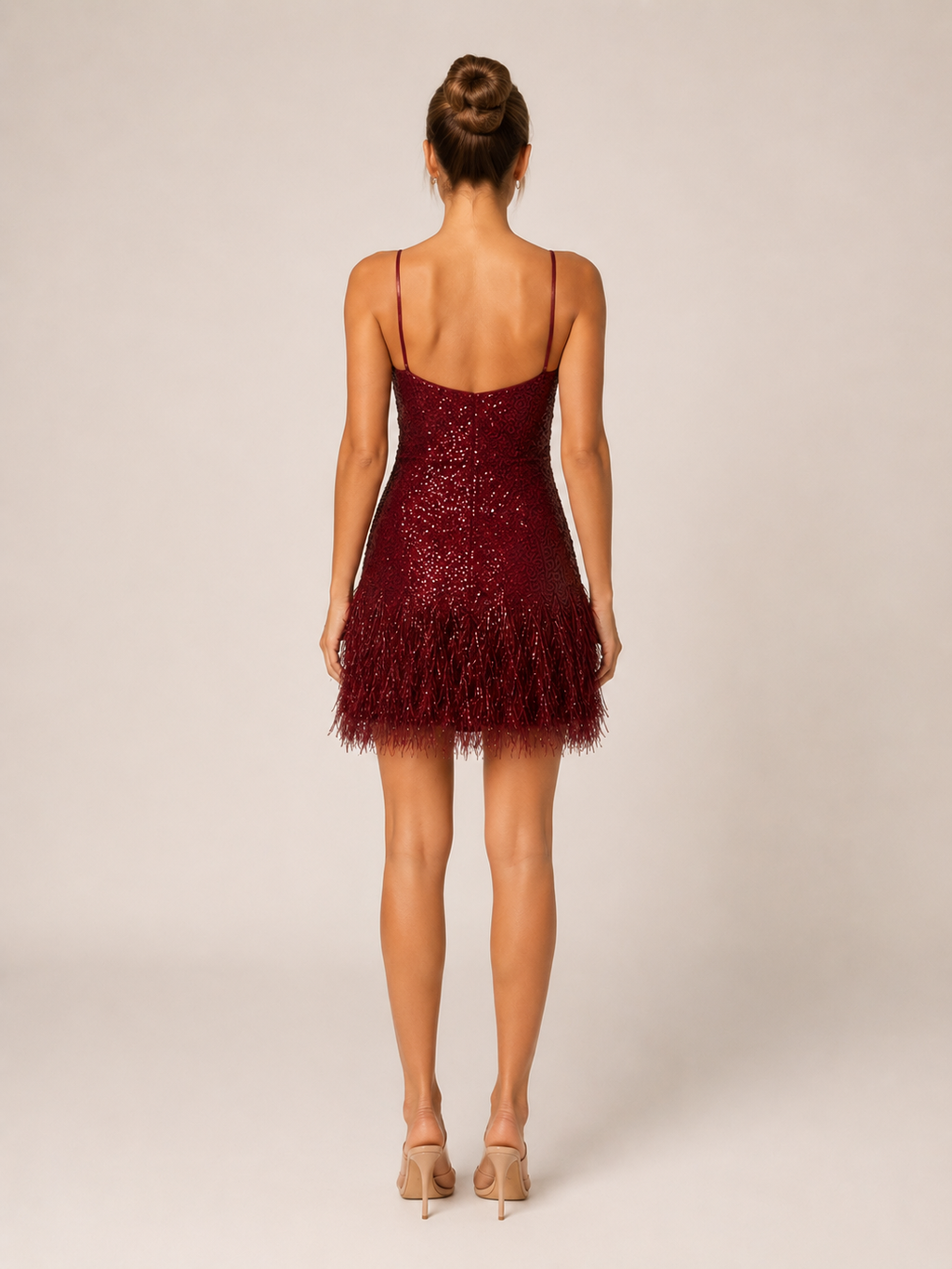 Giavetta - Mini-jurk Met Veren