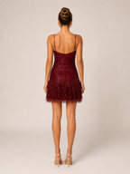 Giavetta - Mini-jurk Met Veren
