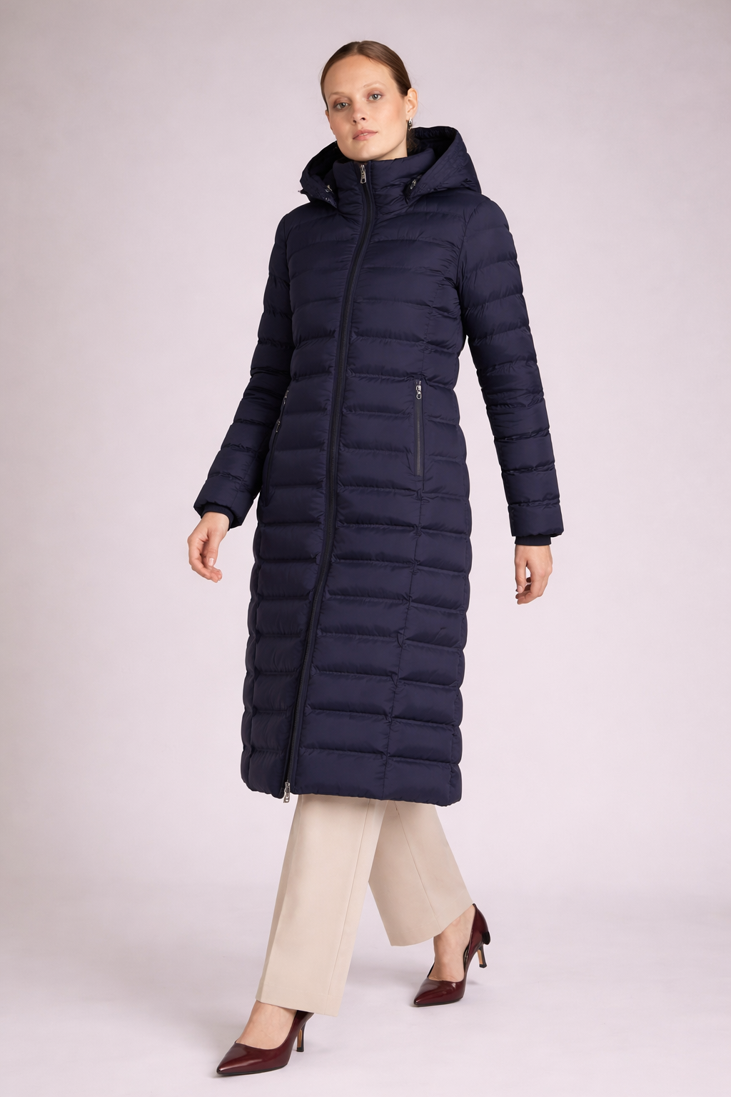 Julie Dames Gewatteerde Jas – Lange Gewatteerde Jas