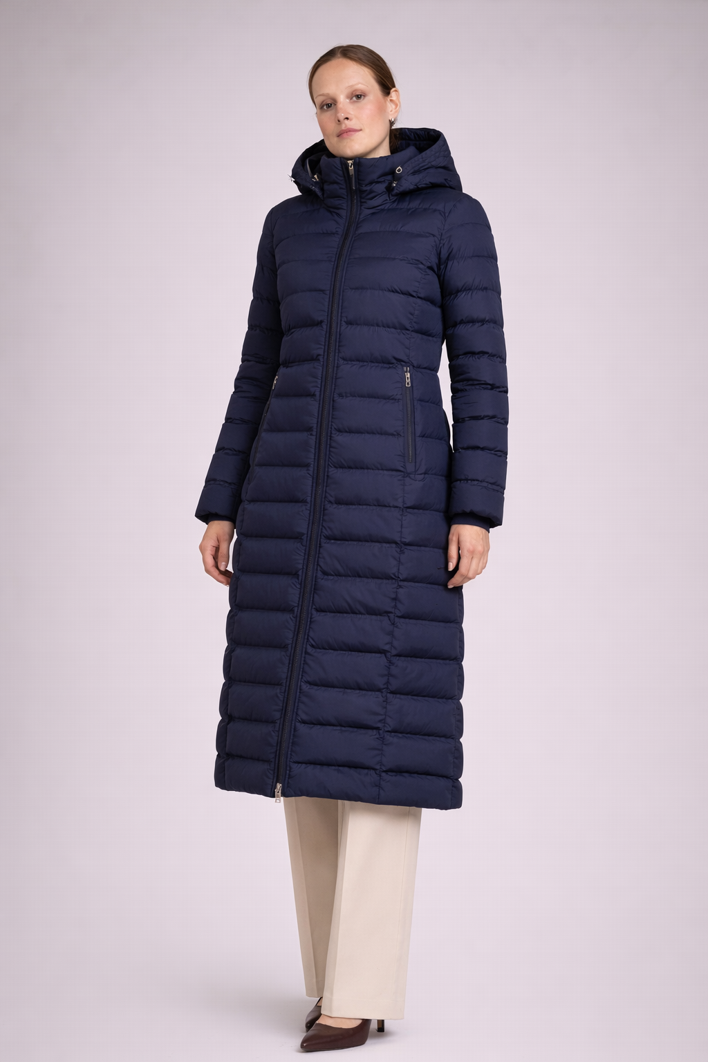 Julie Dames Gewatteerde Jas – Lange Gewatteerde Jas