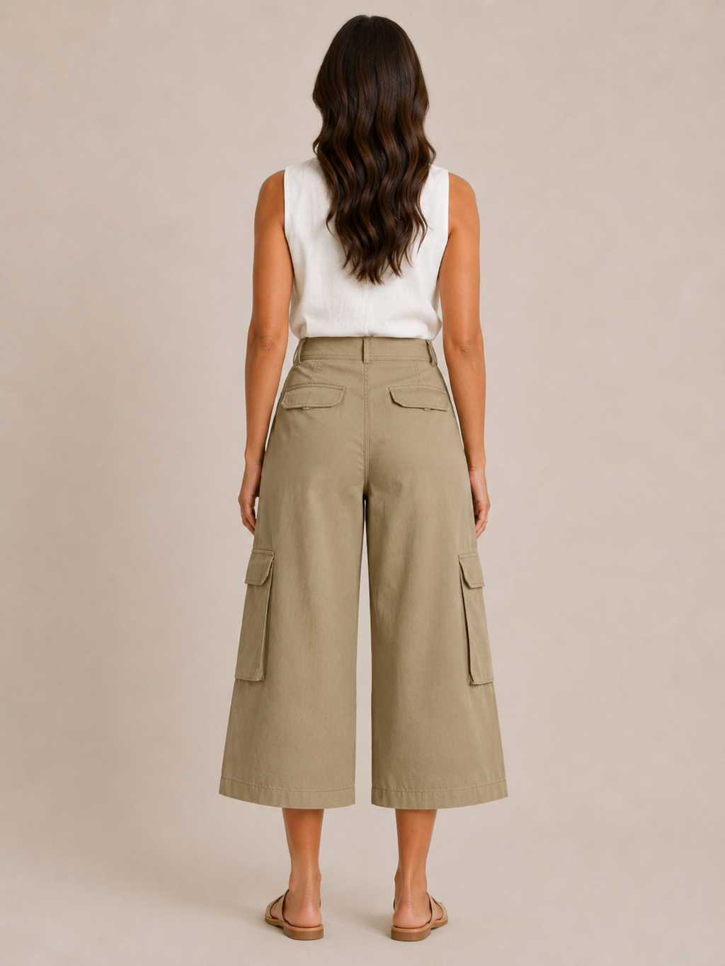 Trinette - Dames Cargo-Culotte Met Klepzakken En 7/8-Lengte