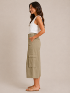Trinette - Dames Cargo-Culotte Met Klepzakken En 7/8-Lengte