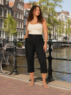 Tavora - Dames Capri Cargobroek Met Meerdere Zakken