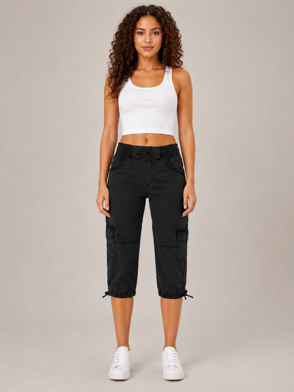 Teodora - Dames A-line Loose Wide-leg Adjustable Pants
