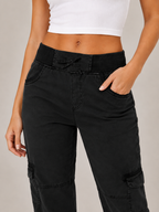 Teodora - Dames A-line Loose Wide-leg Adjustable Pants