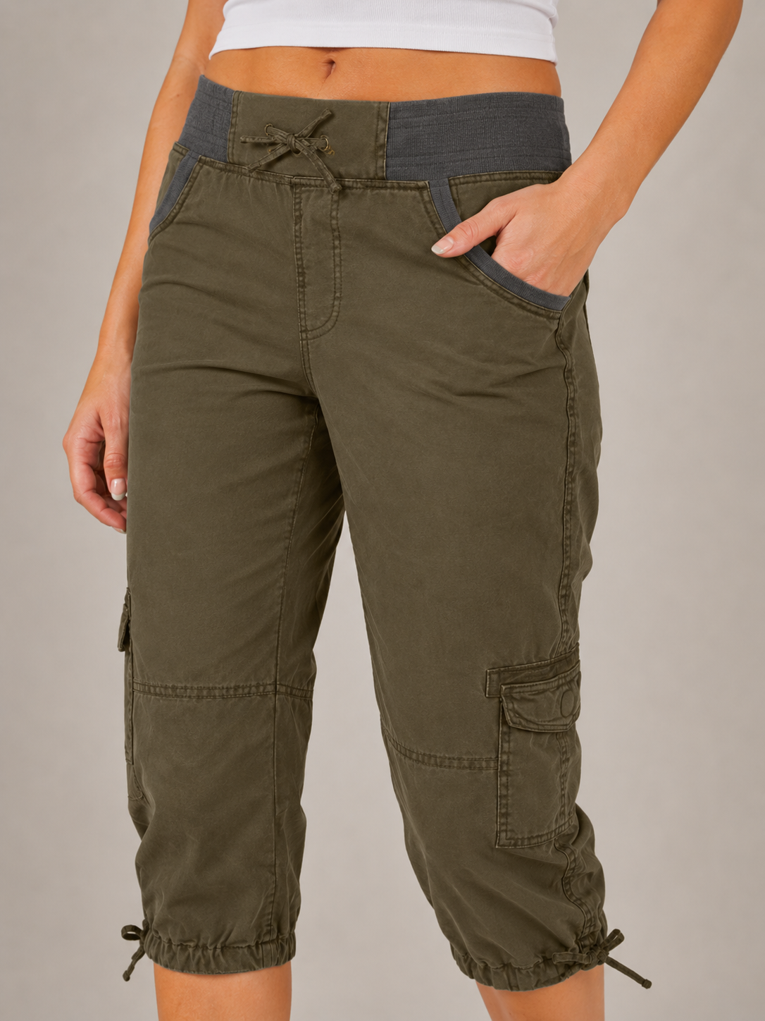 Teodora - Dames A-line Loose Wide-leg Adjustable Pants