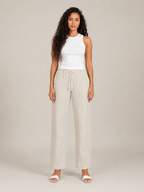 Tolvana - Dames Broek Met Elastische Taille En Trekkoord