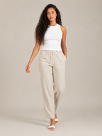 Tolvana - Dames Broek Met Elastische Taille En Trekkoord