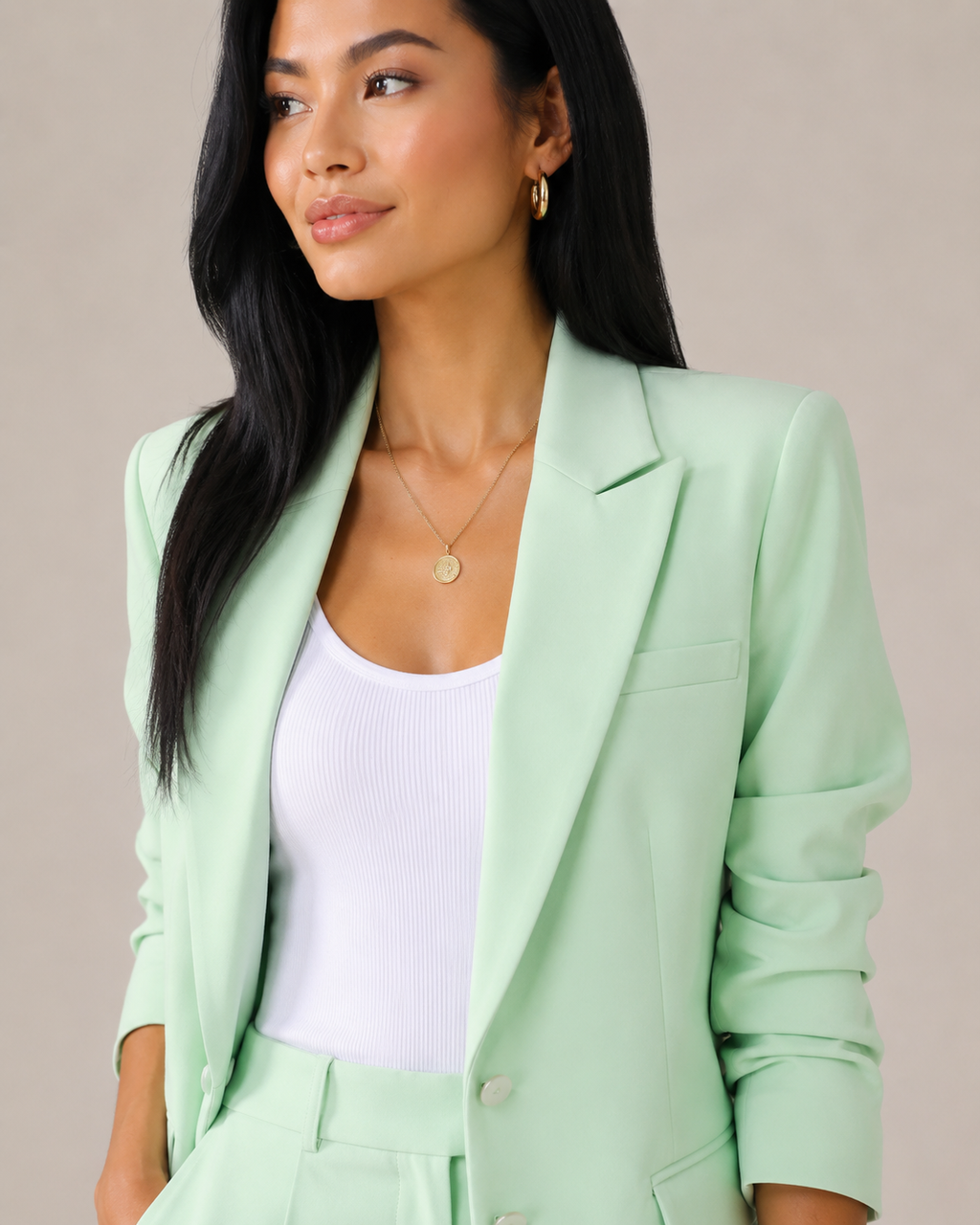 Natascha - Blazer Set met Short en Zomerse Pasvorm