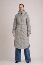 Noor Dames Gewatteerde Jas – Lange Gewatteerde Jas