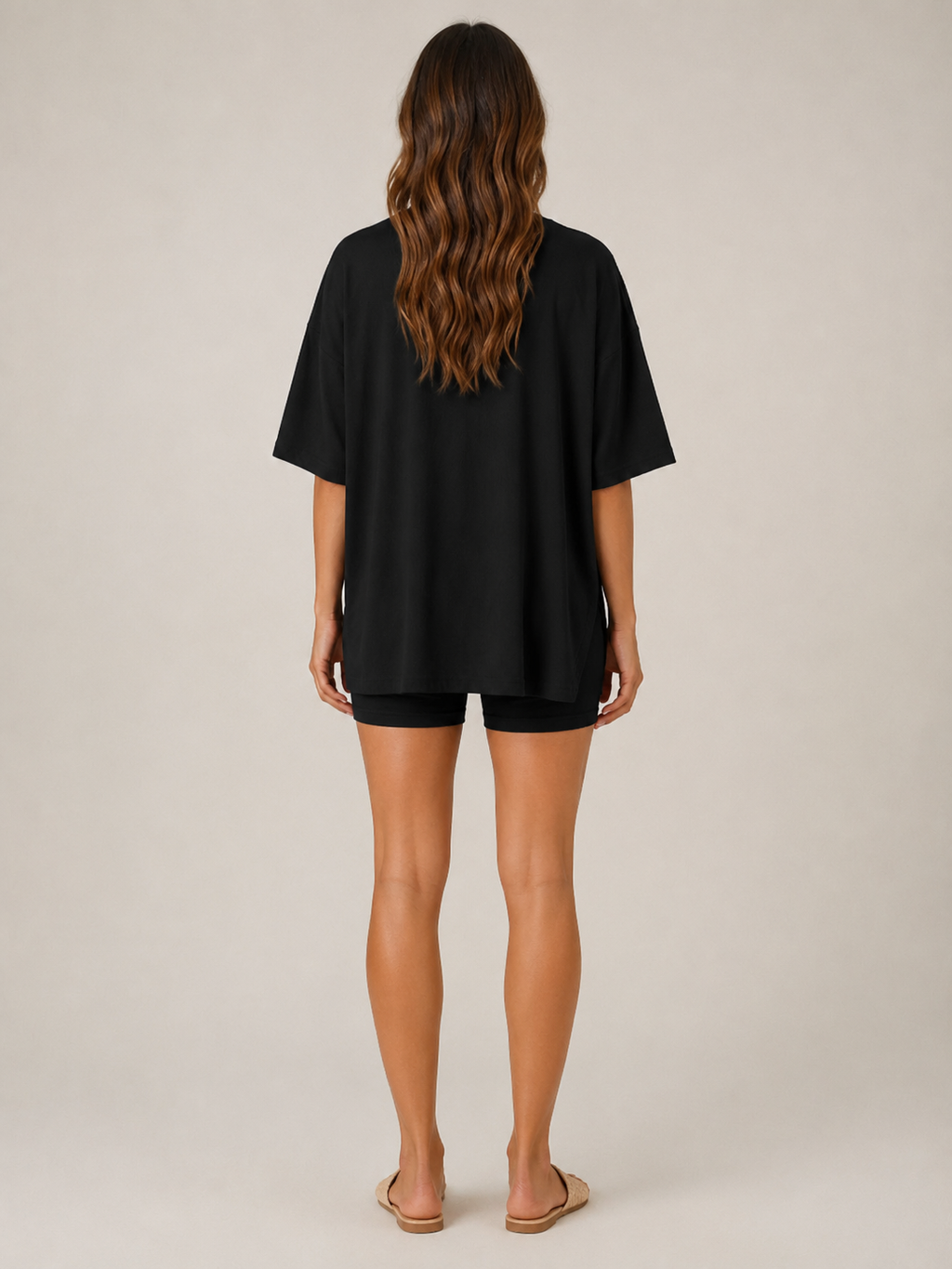 Uxia - Dames Tweedelige Set Met V-Halstop En Wijde Short