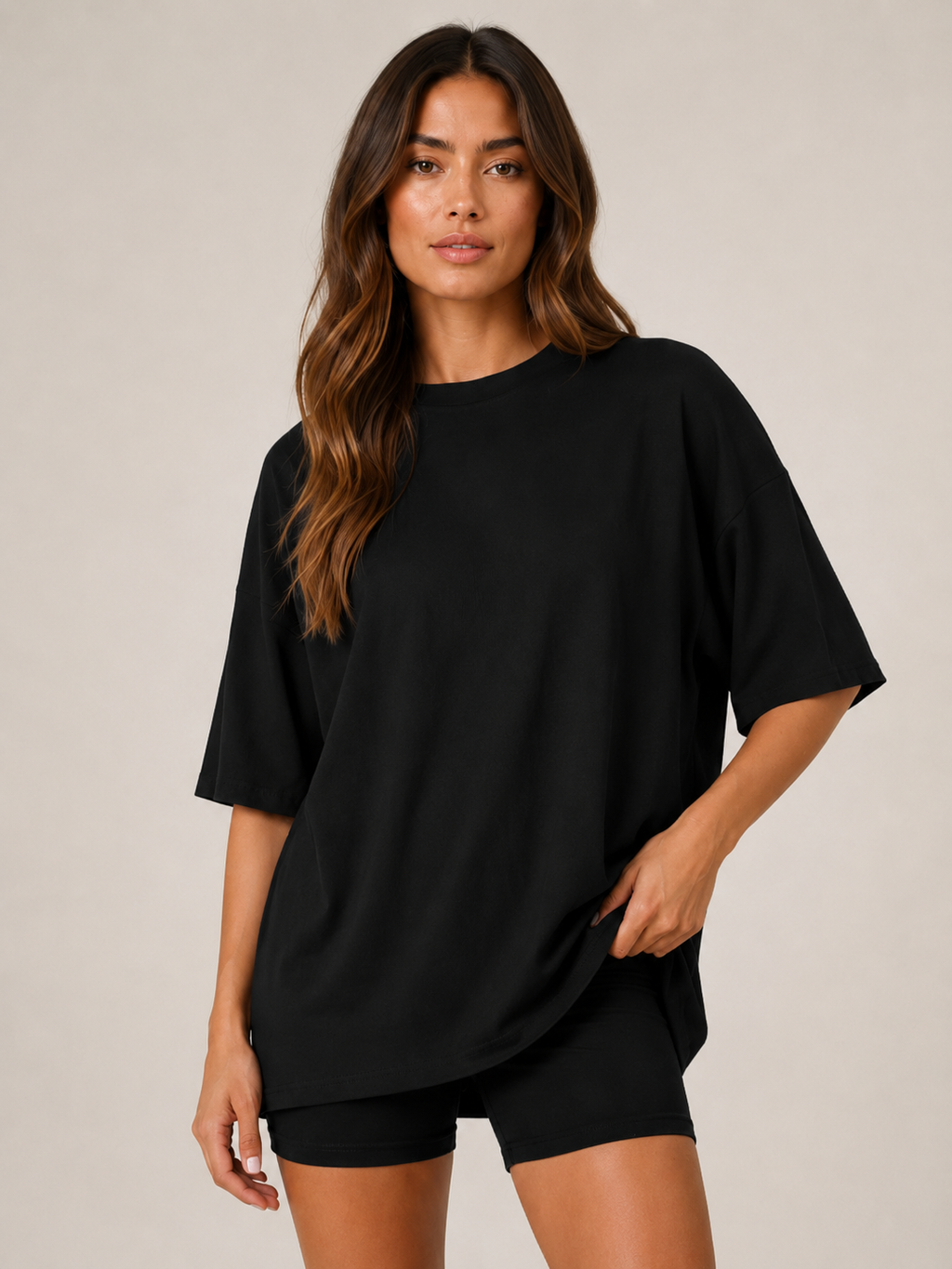 Uxia - Dames Tweedelige Set Met V-Halstop En Wijde Short