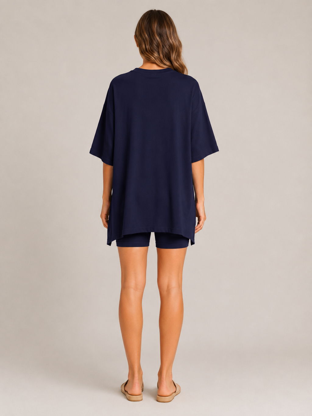 Uxia - Dames Tweedelige Set Met V-Halstop En Wijde Short