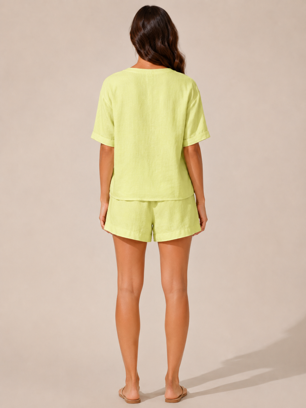 Urbella - Dames Tweedelige Set Met Striksluiting En Wijde Short