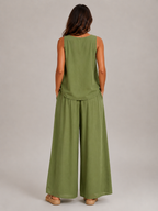Ulrika - Dames Tweedelige Set Met Mouwloze Top En Ballonbroek